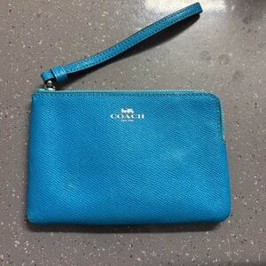 Coach Turquoise Wristlet